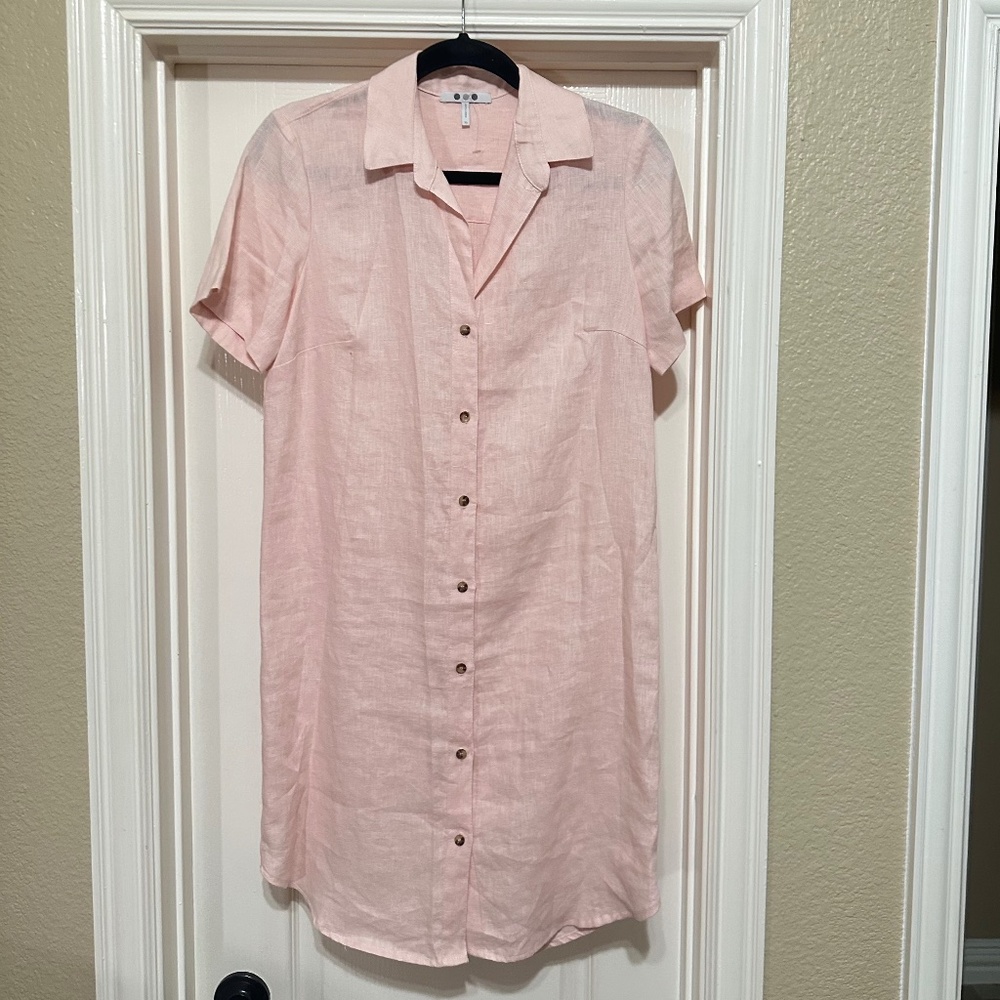 Three Dots Linen Shirt Dress